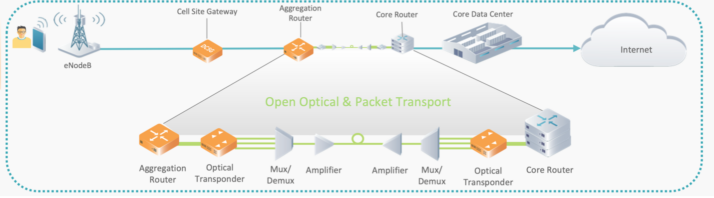 OcNOS-OTN Transport Diagram of 