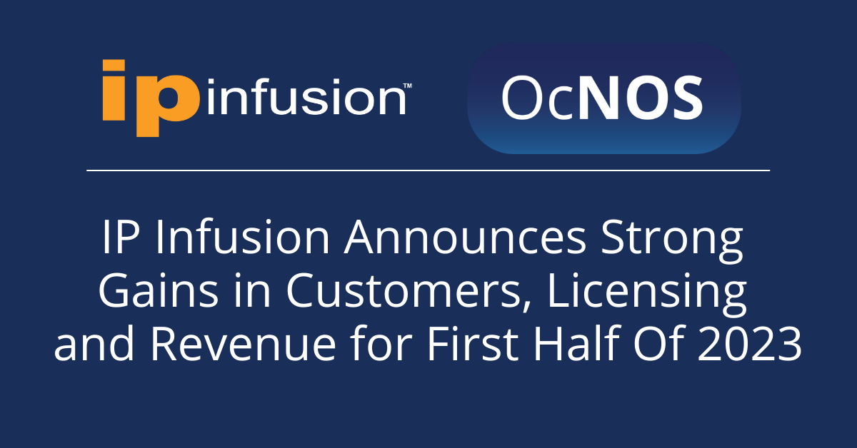 IP Infusion Announces Strong Gains