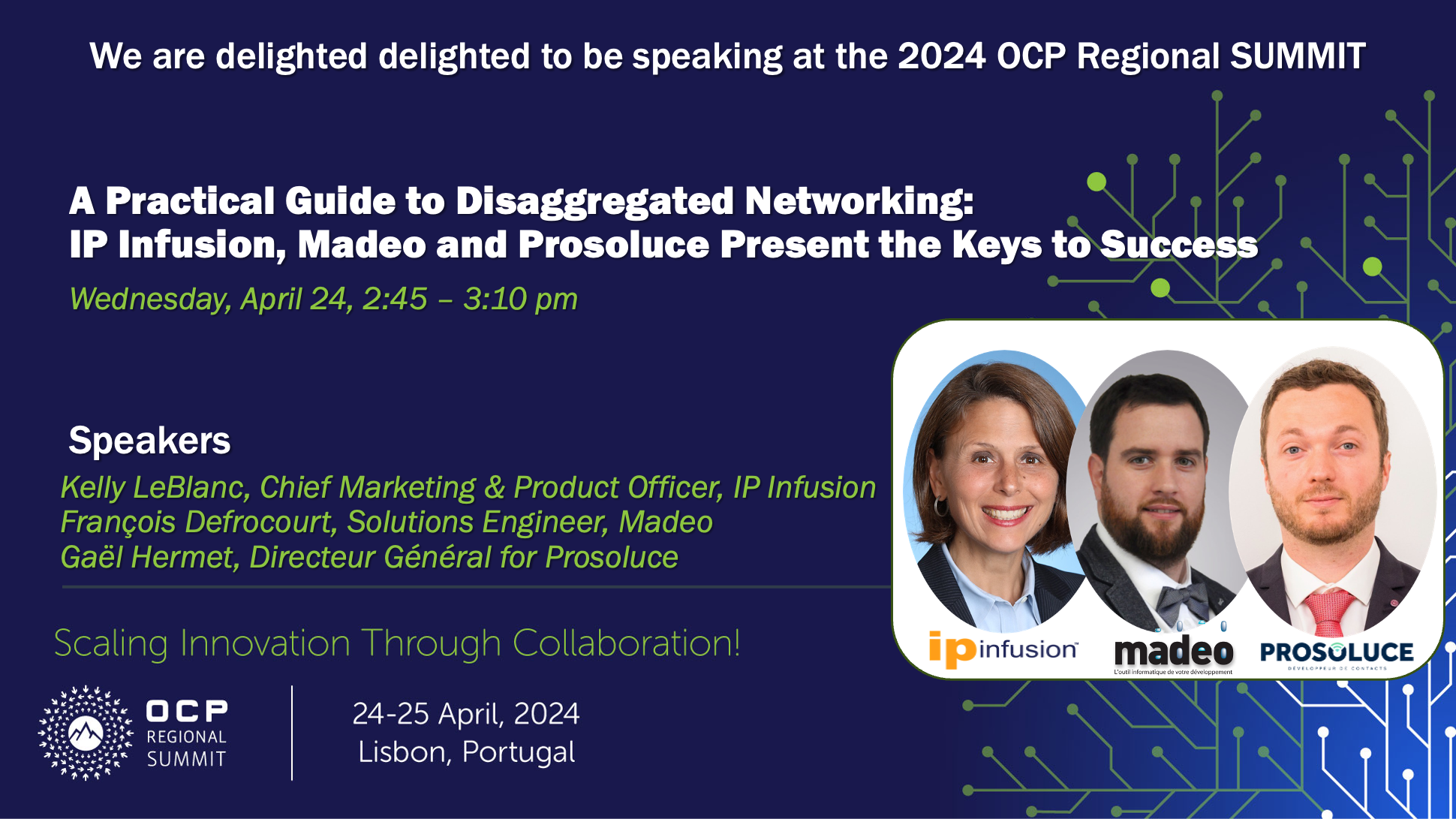Evolving with ChangeIP Infusion at OCP Regional Summit IP Infusion
