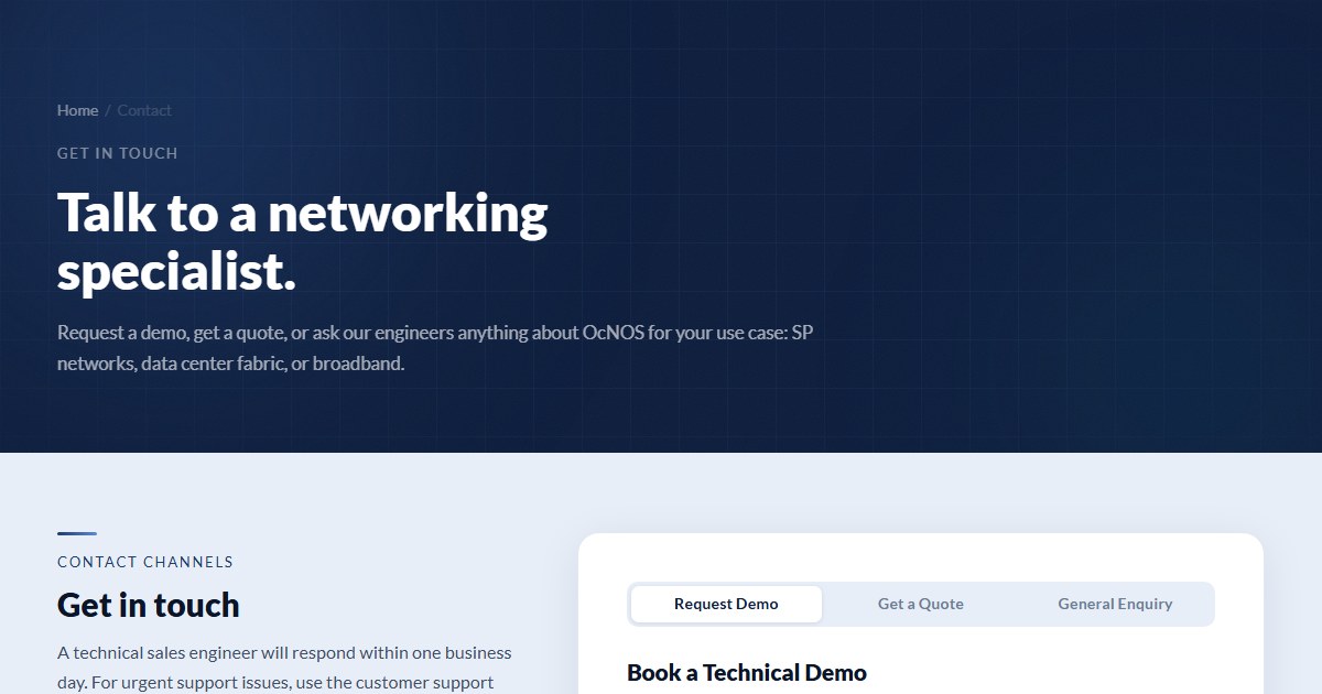 Contact IP Infusion | Book a Demo | Get a Quote