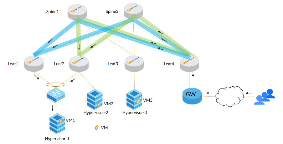 IP Infusion Overlay ECMP