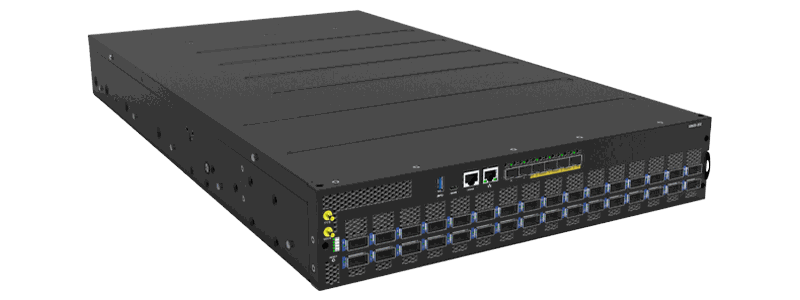 UfiSpace S9620-32E, offener Core-Router mit Broadcom Qumran3D (BCM88870), Frontansicht
